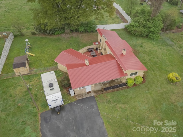 143 W College St, Stanley, NC 28164 - aerial view of property and surrounding area