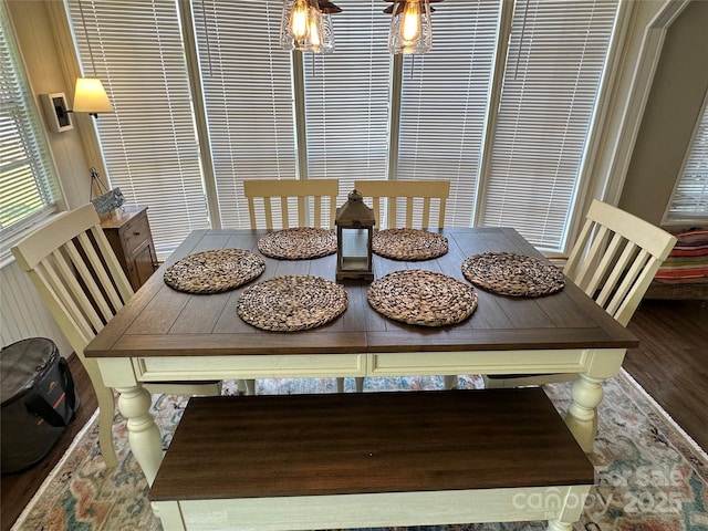 104 Pine St Unit 201, New London, NC 28127 - dining room with wood finished floors