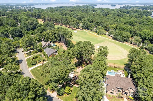 19245 Stableford Ln, Cornelius, NC 28031 - aerial overview of property's location featuring a local golf course and a large body of water