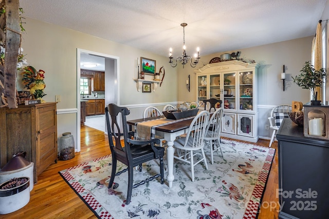 302 Redwood Pl, Lenoir, NC 28645 - dining space featuring light wood finished floors and a chandelier