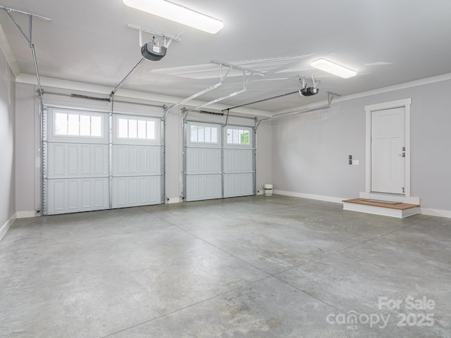 62 Sharp Rd W, Black Mountain, NC 28711 - garage with baseboards and a garage door opener