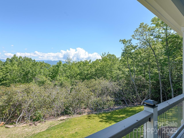 62 Sharp Rd W, Black Mountain, NC 28711 - view of green lawn with a balcony