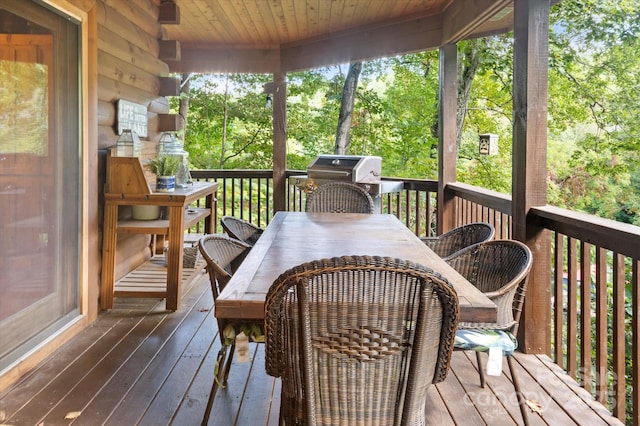 178 Anglers Way, Lake Lure, NC 28746 - deck with outdoor dining area and area for grilling