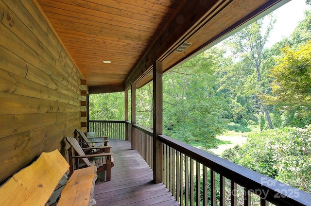 178 Anglers Way, Lake Lure, NC 28746 - view of wooden deck