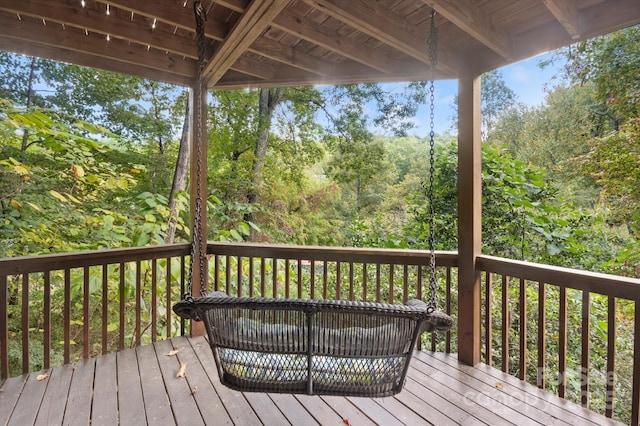 178 Anglers Way, Lake Lure, NC 28746 - view of wooden deck