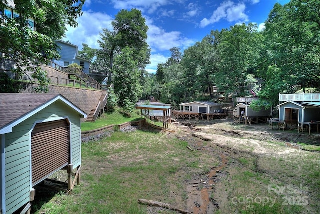 178 Anglers Way, Lake Lure, NC 28746 - view of yard featuring a shed