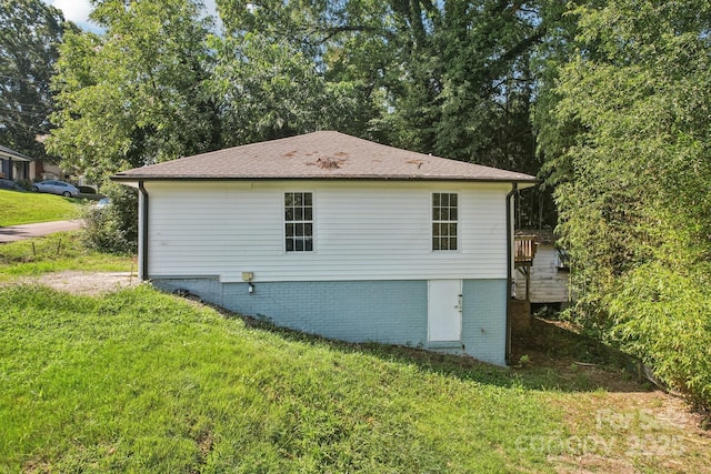 911 Elm St, Kannapolis, NC 28081 - view of property exterior with a yard and a deck