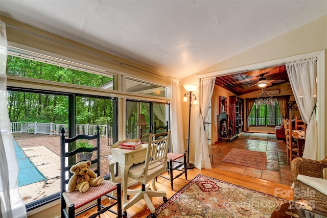 1504 Red Marble Rd, Andrews, NC 28901 - sunroom / solarium featuring lofted ceiling