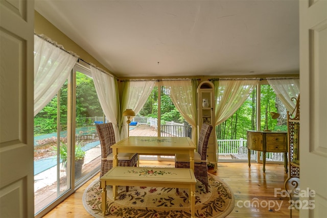 1504 Red Marble Rd, Andrews, NC 28901 - dining space featuring light wood finished floors