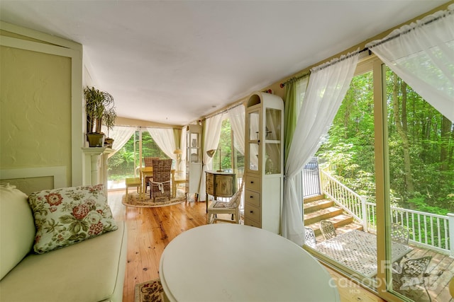 1504 Red Marble Rd, Andrews, NC 28901 - sunroom / solarium with wood finished floors