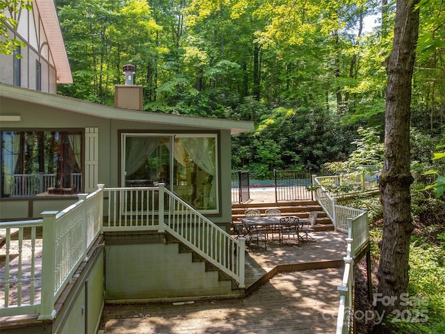 1504 Red Marble Rd, Andrews, NC 28901 - view of wooden deck