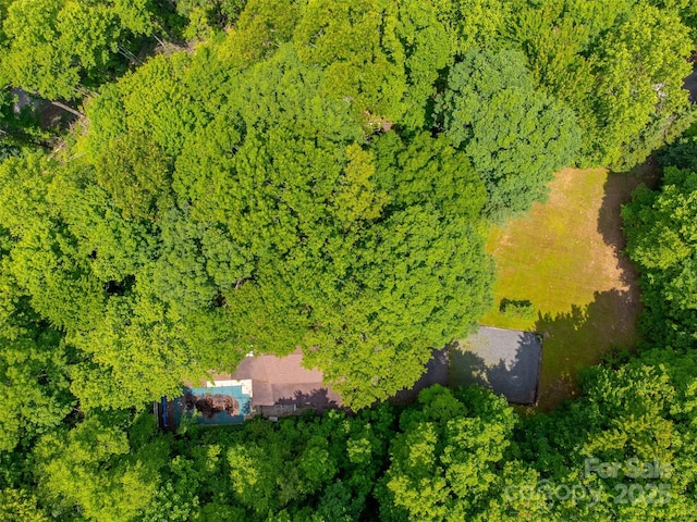 1504 Red Marble Rd, Andrews, NC 28901 - drone / aerial view of a heavily wooded area