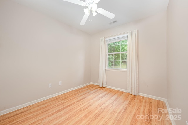 1250 Maple Shade Ln, Charlotte, NC 28270 - unfurnished room with wood finished floors and ceiling fan