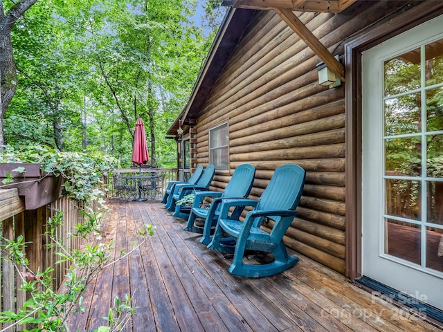 116 Chalet Rd, Lake Lure, NC 28746 - deck featuring outdoor dining space