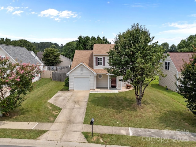 8009 Trotter Rd, Charlotte, NC 28216 - view of front of property featuring driveway, an attached garage, and roof with shingles