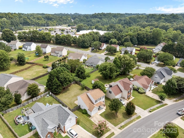 8009 Trotter Rd, Charlotte, NC 28216 - aerial view of residential area with a heavily wooded area