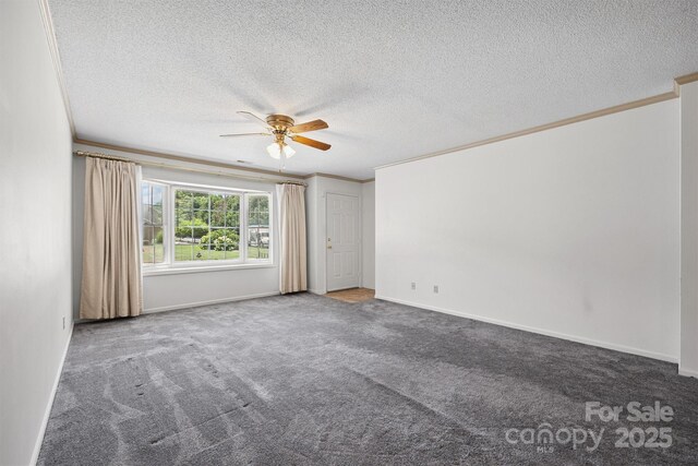 248 Pointe Cir, Rock Hill, SC 29732 - unfurnished room featuring ceiling fan, carpet, and a textured ceiling