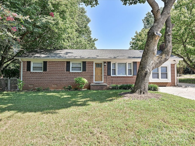 159 Valleydale Dr, Gastonia, NC 28056 - ranch-style house with brick siding and crawl space