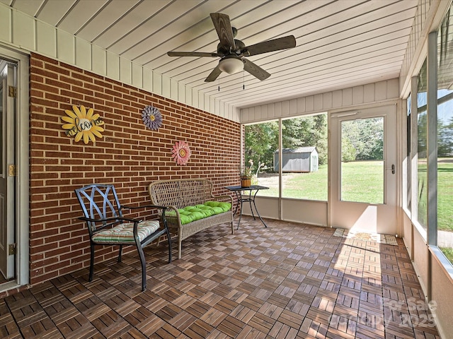 159 Valleydale Dr, Gastonia, NC 28056 - sunroom with ceiling fan