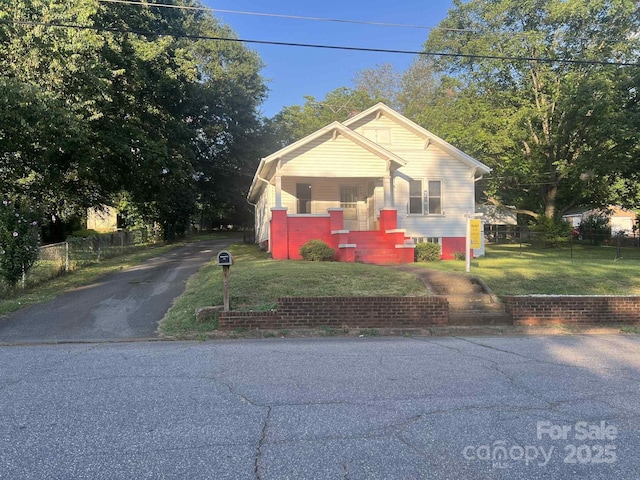 325 N Caldwell Ave, Newton, NC 28658 - view of front of home with driveway and covered porch
