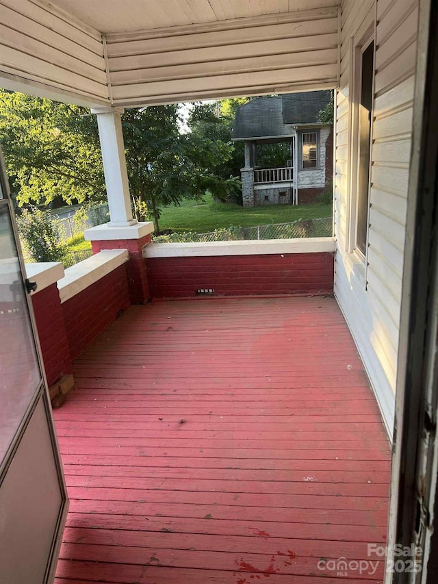 325 N Caldwell Ave, Newton, NC 28658 - view of wooden terrace