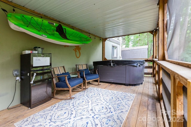 14 New Bern Dr, Fletcher, NC 28732 - sunroom with a jacuzzi