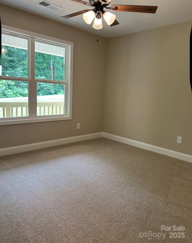 32967 Poplar Lane Rd, Albemarle, NC 28001 - carpeted empty room featuring a ceiling fan and baseboards