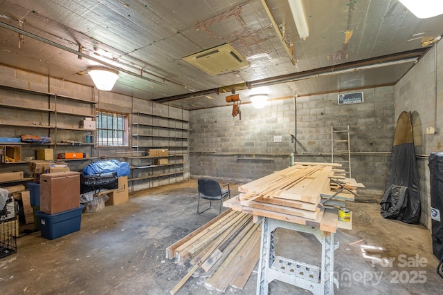 700 Perkins St, Lowell, NC 28098 - basement with concrete block wall