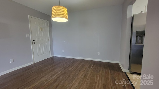 2116 S Main St, Kannapolis, NC 28081 - spare room with dark wood finished floors and baseboards