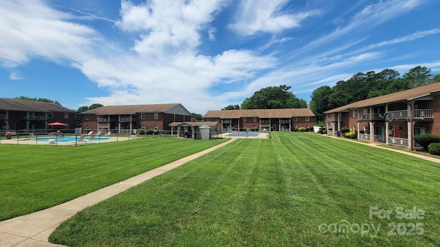 2116 S Main St, Kannapolis, NC 28081 - view of yard featuring a community pool