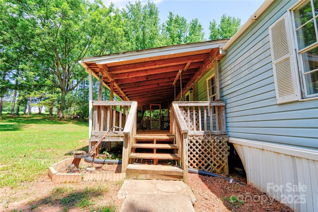 121 Whipporwill Ct, Grover, NC 28073 - deck with a lawn and stairway