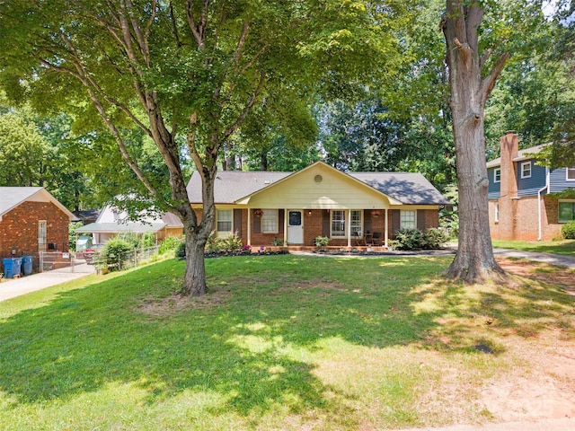 10108 Starwood Dr Unit 13, Charlotte, NC 28215 - single story home with brick siding and covered porch
