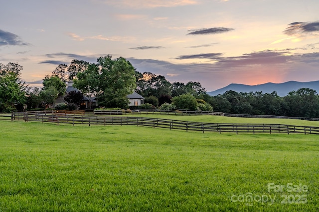 650 Golf Course Rd, Columbus, NC 28722 - view of yard featuring a view of countryside and a mountain view