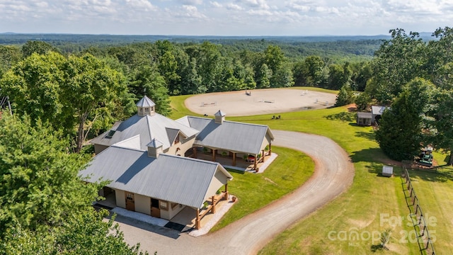 650 Golf Course Rd, Columbus, NC 28722 - view of subject property with a heavily wooded area