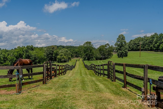 650 Golf Course Rd, Columbus, NC 28722 - view of yard featuring a view of countryside and a forest view