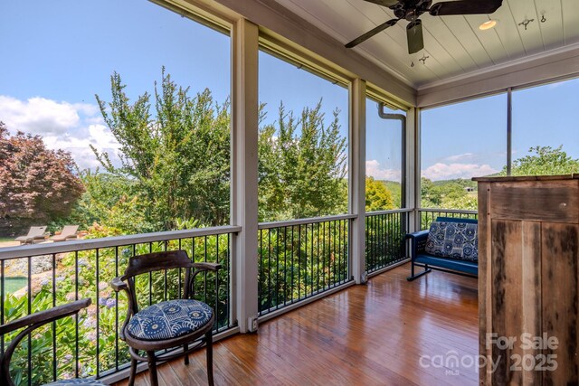 650 Golf Course Rd, Columbus, NC 28722 - sunroom / solarium with ceiling fan