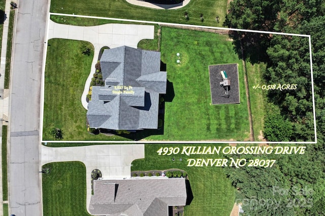 4930 Killian Crossing Dr, Denver, NC 28037 - view of property location featuring property boundaries highlighted