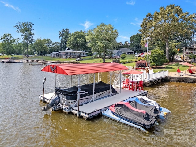 643 Lake Dr Unit 10, Lexington, NC 27292 - dock with a water view and boat lift