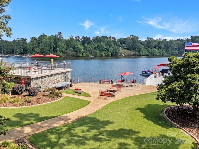 643 Lake Dr Unit 10, Lexington, NC 27292 - water view featuring a boat dock