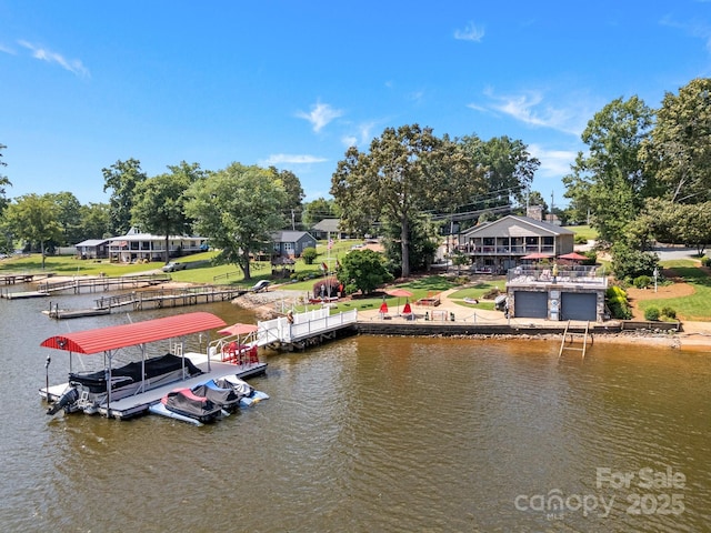 643 Lake Dr Unit 10, Lexington, NC 27292 - dock featuring a water view and boat lift