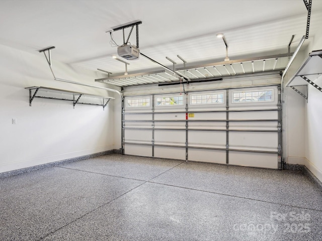 10305 Superb Ln, Charlotte, NC 28215 - garage with baseboards and a garage door opener