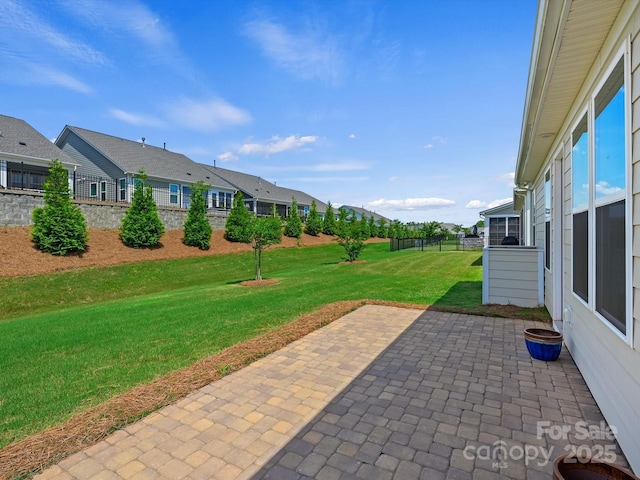 10305 Superb Ln, Charlotte, NC 28215 - view of patio featuring a residential view