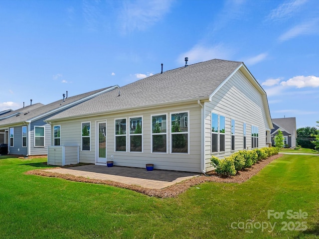 10305 Superb Ln, Charlotte, NC 28215 - back of property featuring a patio and a yard