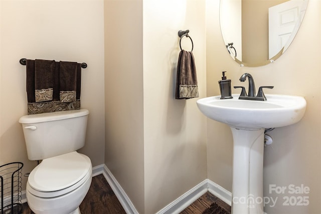 4208 Carl Parmer Dr, Harrisburg, NC 28075 - bathroom featuring toilet and wood finished floors