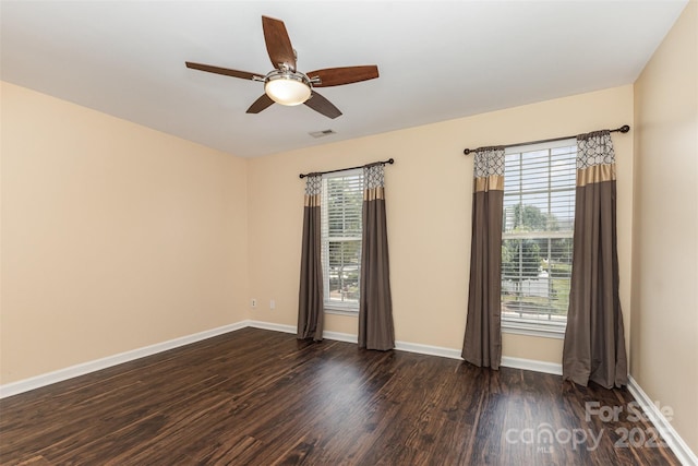 4208 Carl Parmer Dr, Harrisburg, NC 28075 - unfurnished room featuring wood finished floors and a ceiling fan