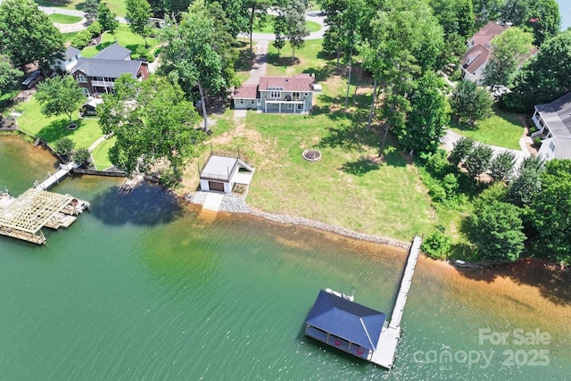 172 Honeydew Cir, Troutman, NC 28166 - aerial overview of property's location with a large body of water