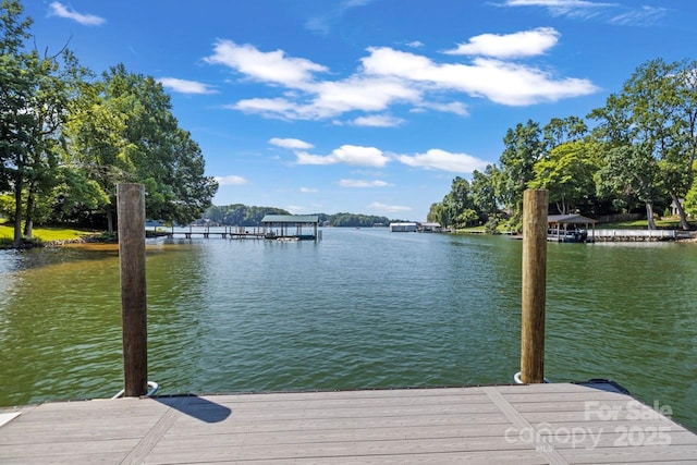 172 Honeydew Cir, Troutman, NC 28166 - dock area featuring a water view