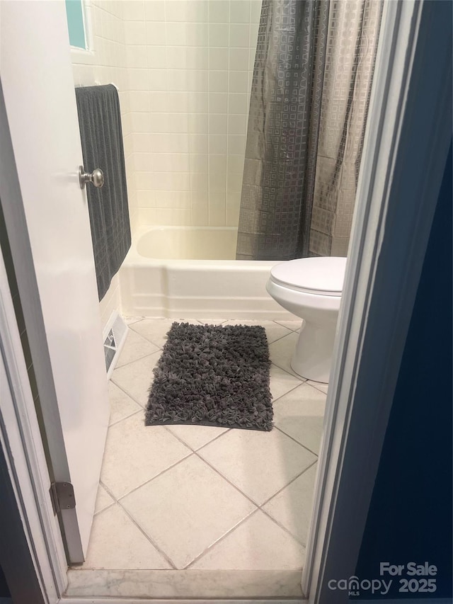 1320 Kings Cir, Shelby, NC 28150 - bathroom featuring tile patterned floors and shower / tub combo with curtain