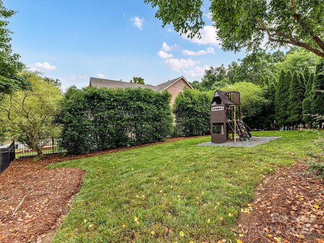 4032 Cambridge Hill Ln, Charlotte, NC 28270 - view of yard with a playground