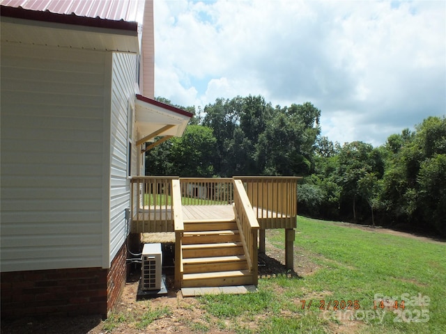 1732 Rocky River Rd, Lancaster, SC 29720 - deck featuring a lawn and stairs